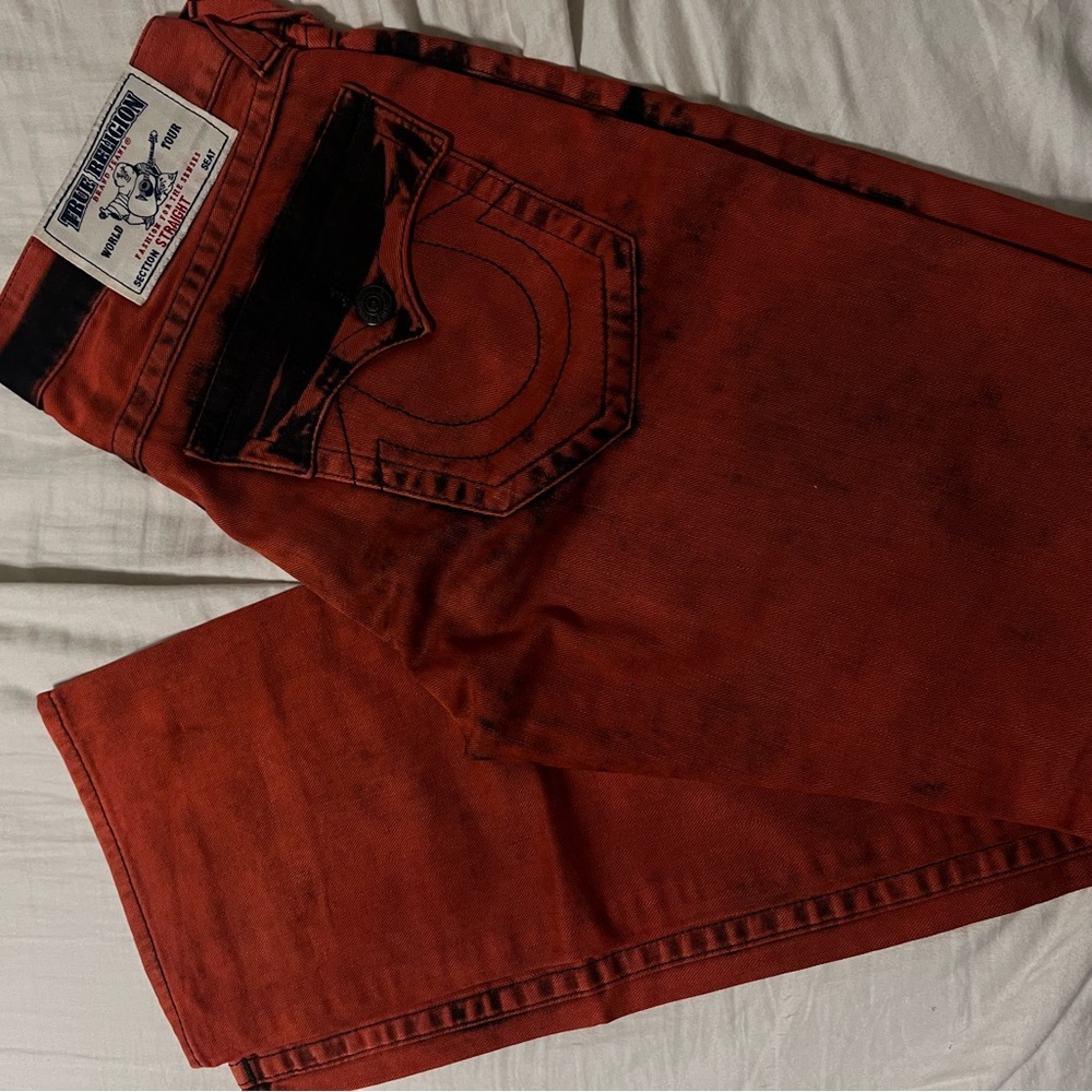 True Religion Men's Red Jeans size 32